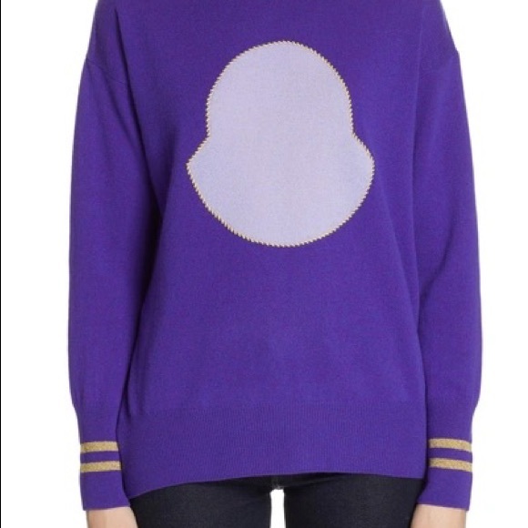 MONCLER
Embroidered Cashmere Sweater In Bright Purple - Picture 2 of 8